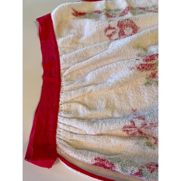 Christmas Candle & Holly Terry Vintage Half-Apron - Picture 9 of 9